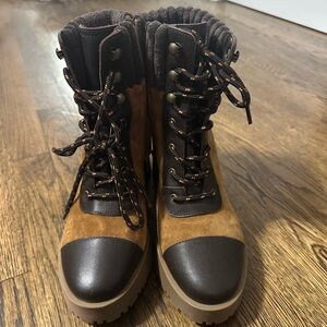 Chelsea & Violet Brown and Black Women's Boots